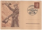 Preview: 4 Propagandakarten Ostland Tag der Briefmarke 1942.